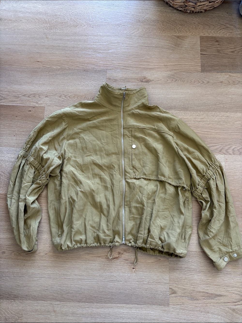 3.1 Phillip Lim Olive Green Zip-Front Utility Jacket